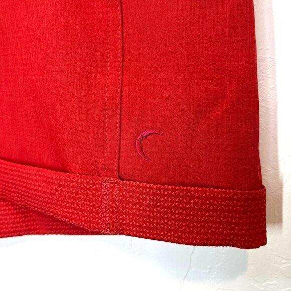ZYIA Active red Not Just a Trail Athletic Shorts Size XXL cuffed hem pockets - Picture 6 of 9